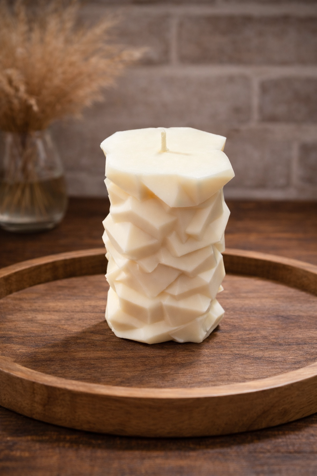 Stone Pillar Candle