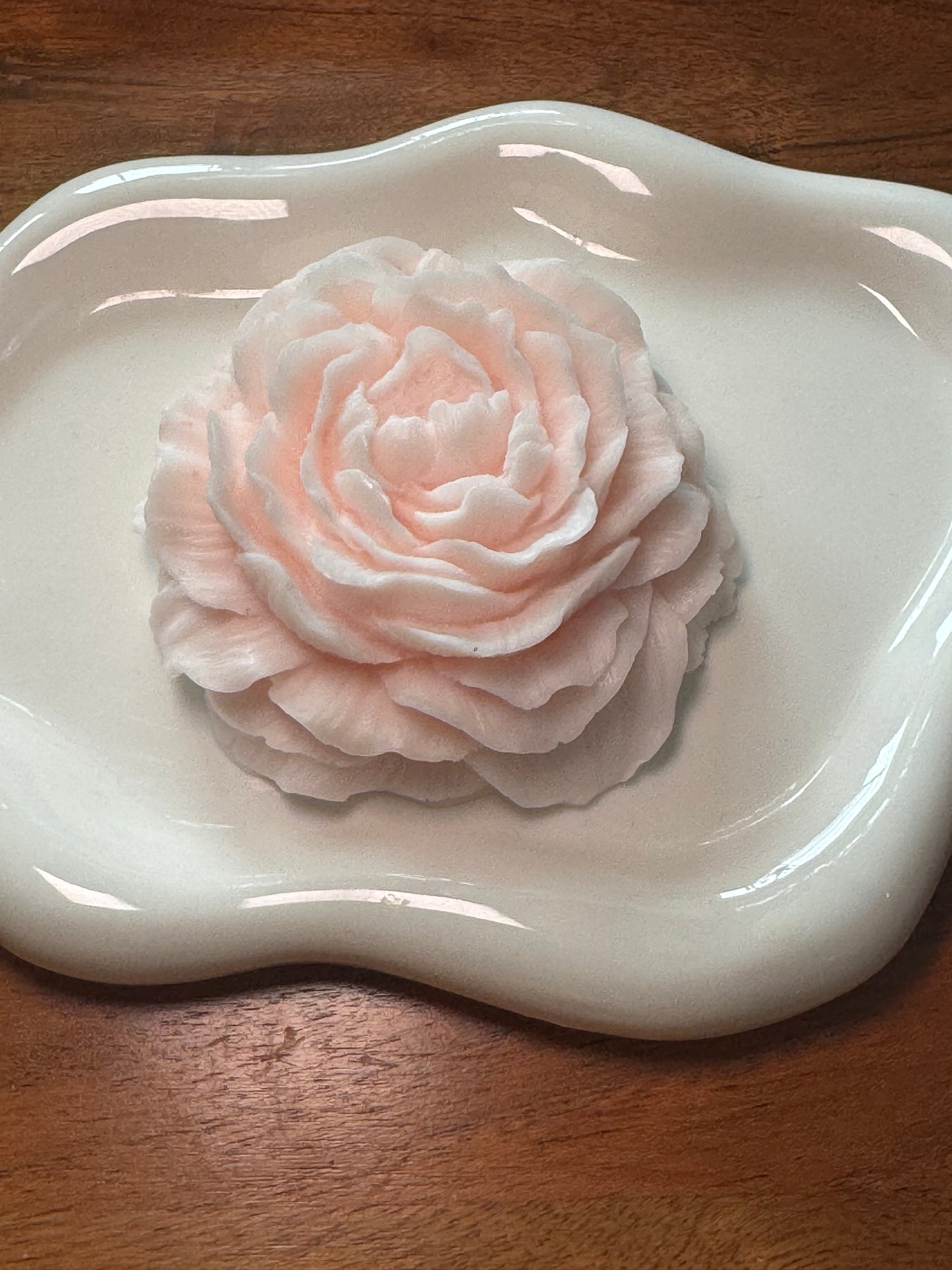 Peony-shaped soap