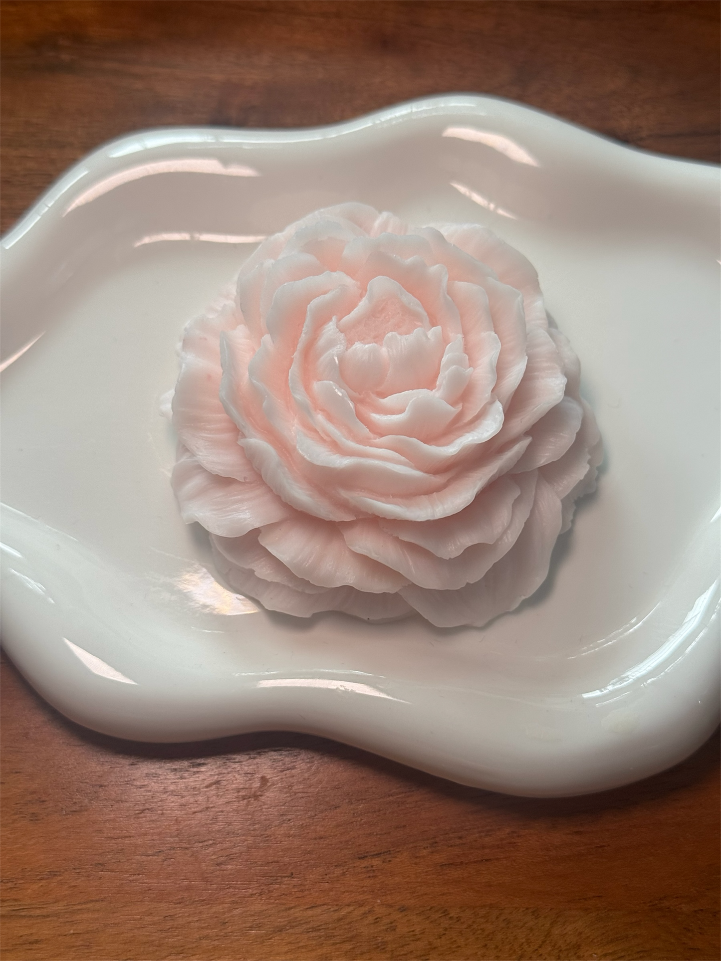 Peony-shaped soap