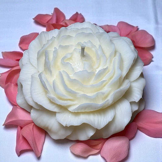 Peony Flower Candle